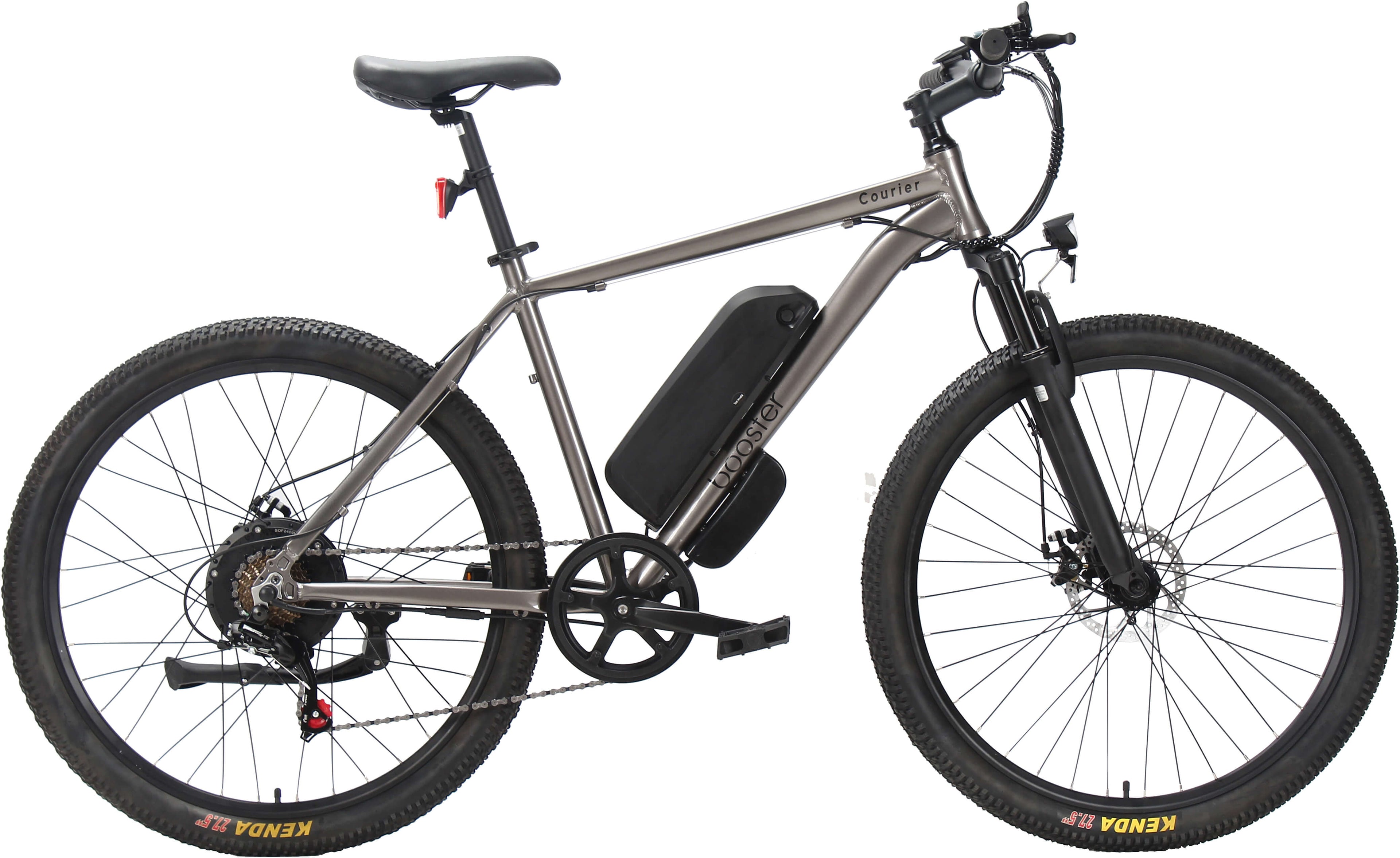 Booster Courier 500W Electric Bike 27.5-inch Wheels 7-Speed Disc Brakes