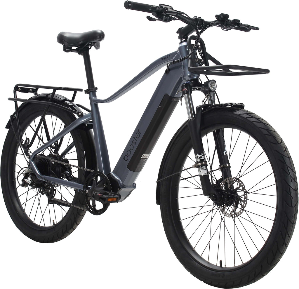 Booster Trucker 500W Electric Fat Tire Bike with Suspension and Cargo Racks